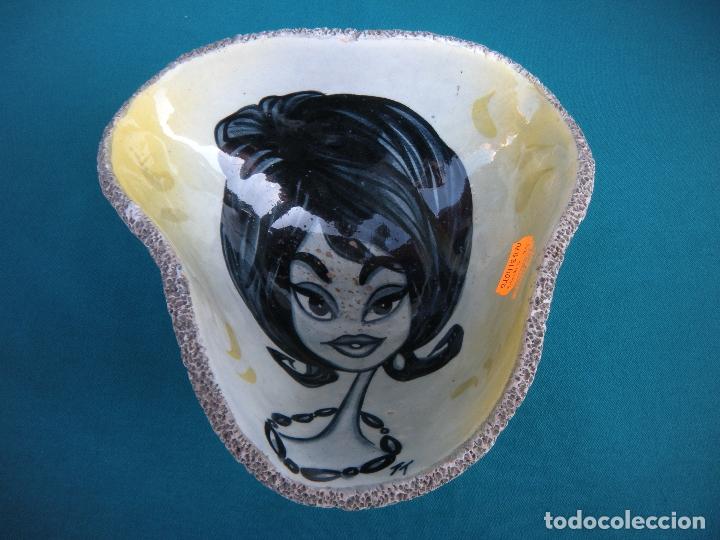 Vintage: CUENCO PINTADO Y FIRMADO VINTAGE