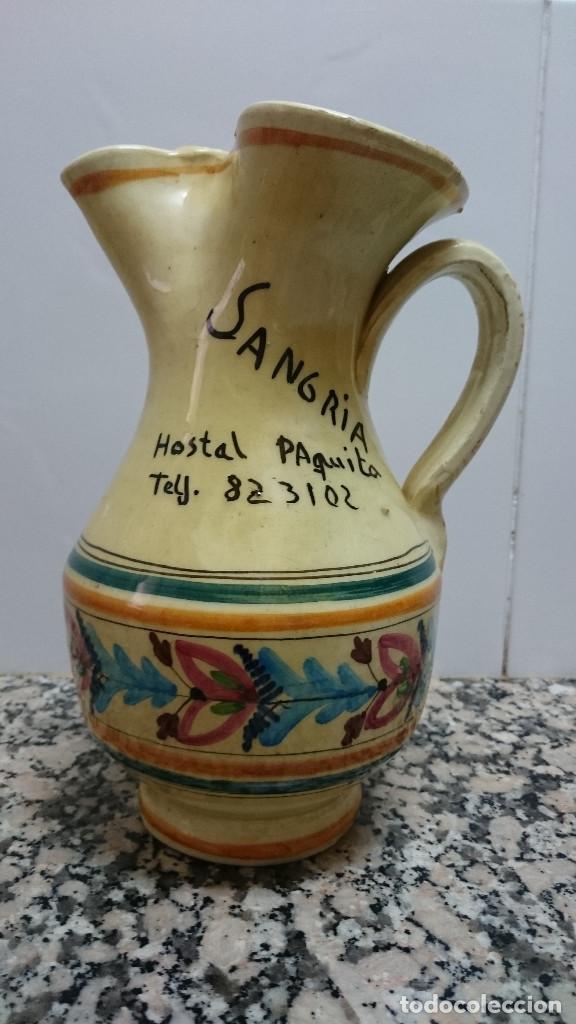 Vintage: JARRA PORCELANA HOSTAL PAQUITA.SAGRIA