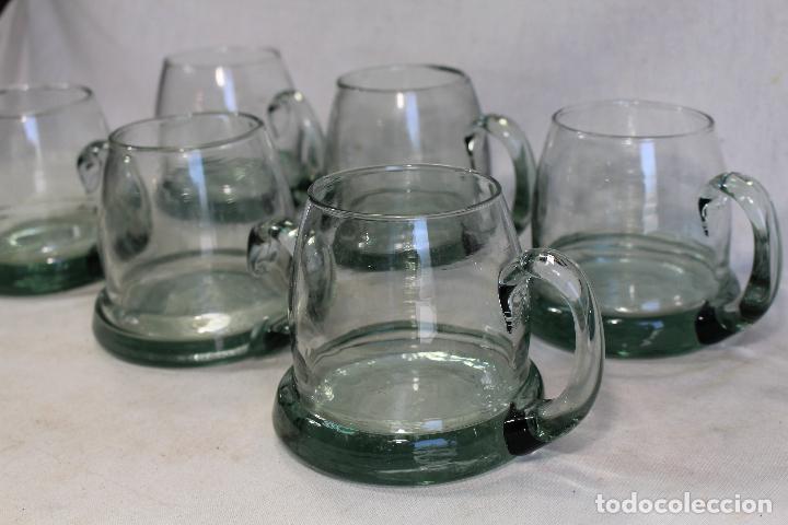 Vintage: 6 JARRAS DE CRISTAL - Foto 3