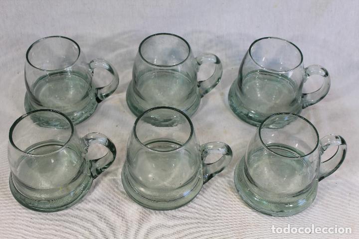 Vintage: 6 JARRAS DE CRISTAL - Foto 4