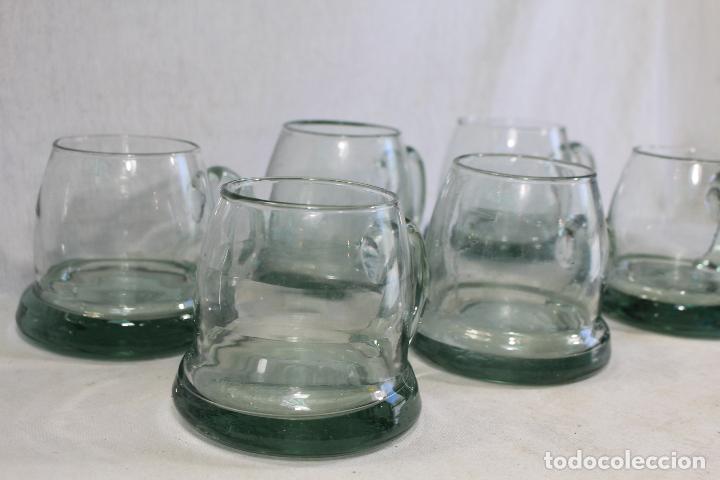 Vintage: 6 JARRAS DE CRISTAL - Foto 5
