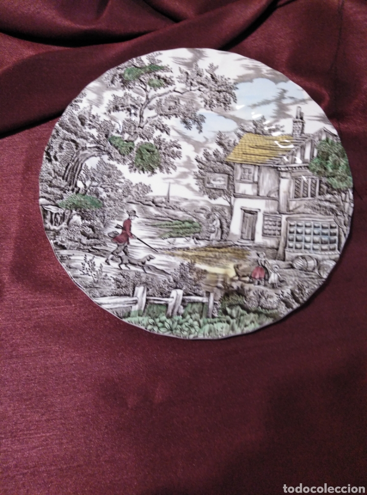 Vintage: Plato porcelana The Hunter
