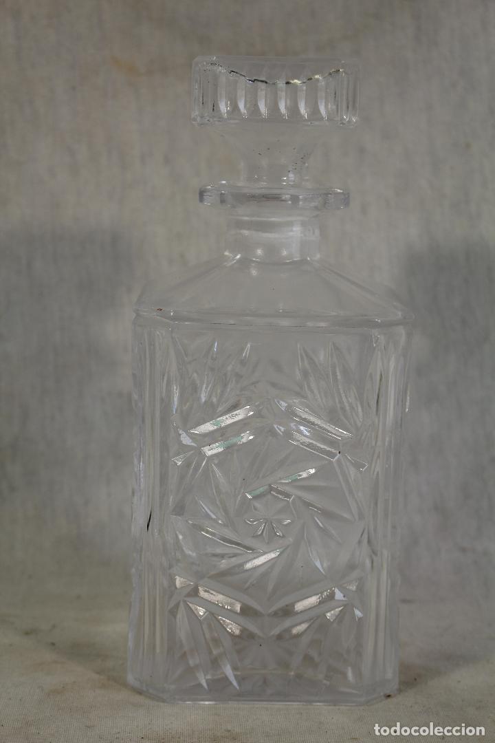 Vintage: botella licorera de cristal - Foto 3