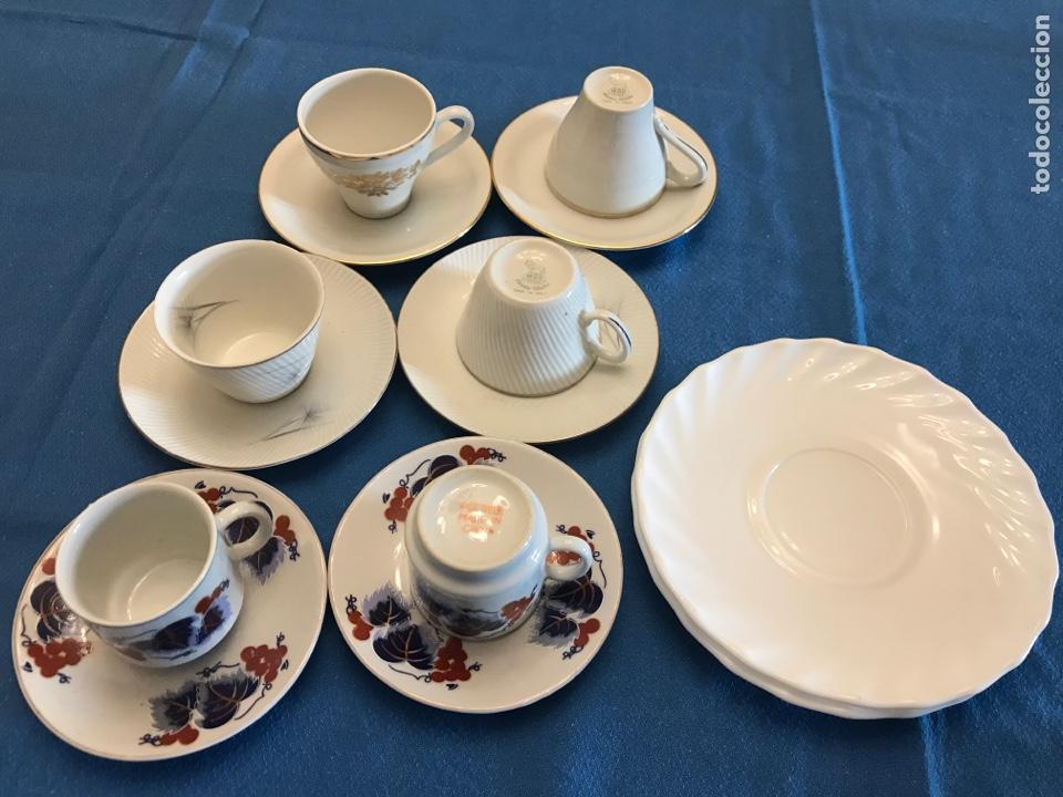 Vintage: Lote de 6 tazas de caf&eacute; + regalo