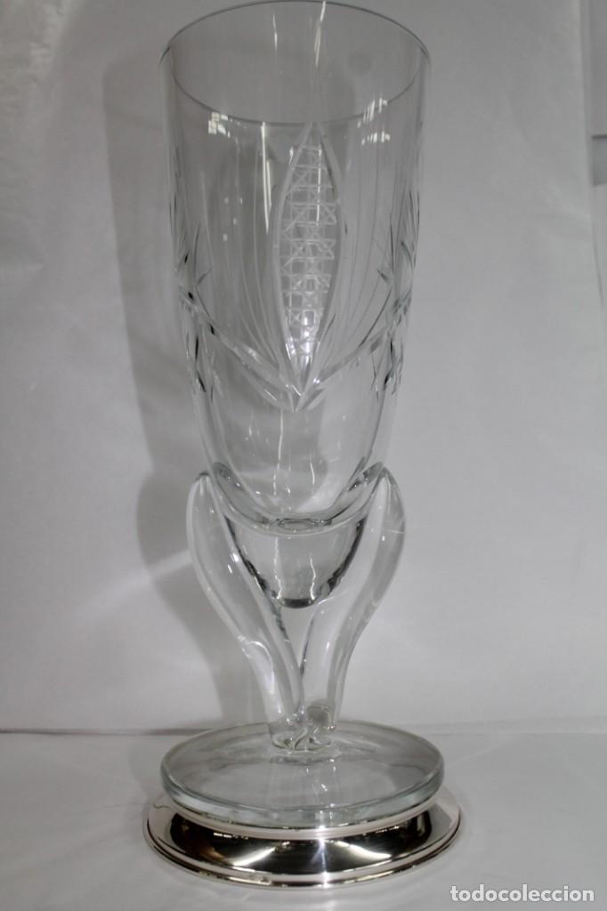 Vintage: Florero Cristal tallado - Foto 1