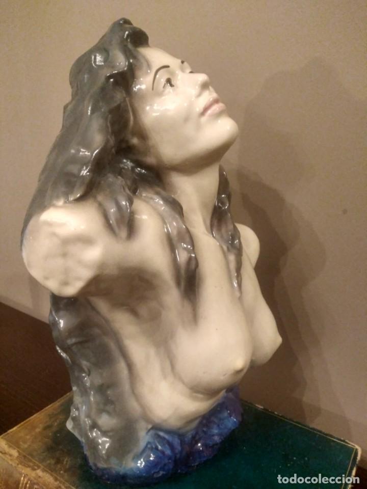 Vintage: BUSTO MUJER DESNUDA 33 cm. - Foto 5