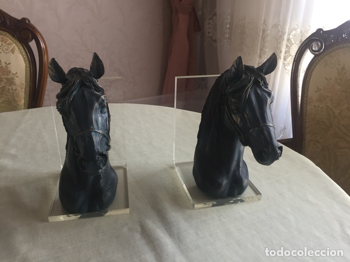 Vintage: Reposalibros de caballos - Foto 1