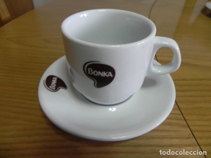 Vintage: TAZA LOZA CAFE BAR - NUEVA - BONKA - CAFE CON LECHE - CUP & SAUCER - BONKA
