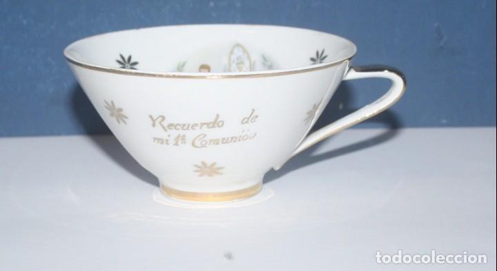 Vintage: Antigua taza de porcelana de 1&ordf; Comuni&oacute;n