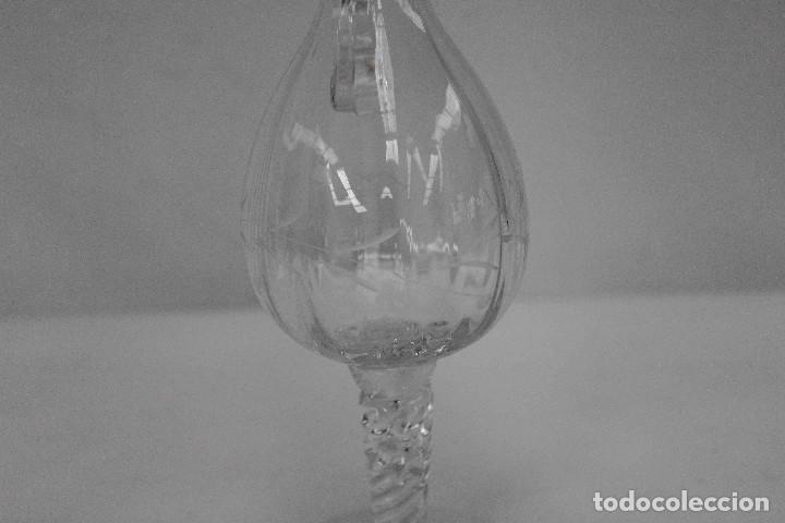 Vintage: SET 6 COMPAS BOTELLA CRISTAL TALLADO - Foto 7