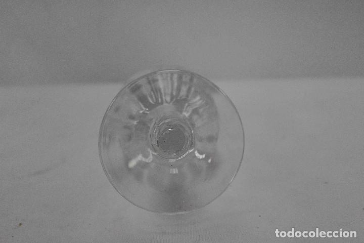 Vintage: SET 6 COMPAS BOTELLA CRISTAL TALLADO - Foto 9