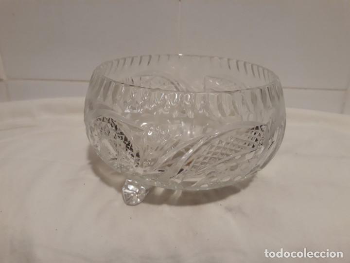 Vintage: cuenco de cristal tallado - Foto 1