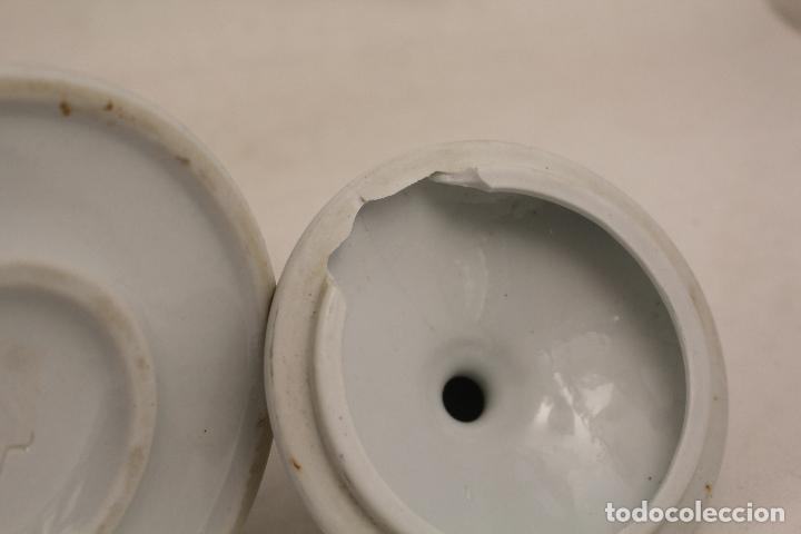 Vintage: tarro en porcelana biscuit - Foto 7