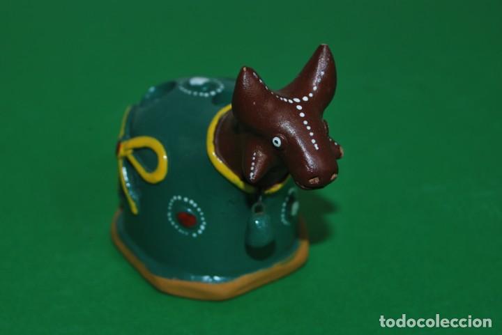 Vintage: BURRO DE CER&Aacute;MICA - RONALDO DO VALE, PORTUGAL - PORTABOL&Iacute;GRAFOS - PORTALAPICEROS