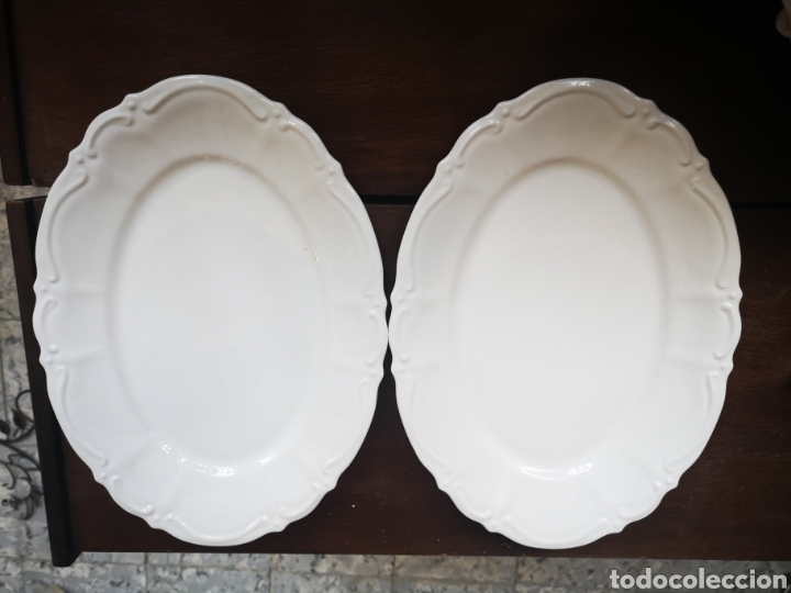 Vintage: PAREJA DE PLATOS O FUENTES ANTIGUAS, BUEN ESTADO.