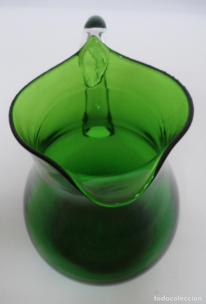 jarra agua cristal verde bohemia española. nuev - Acquista Oggetti vintage  in cristallo e vetro su todocoleccion