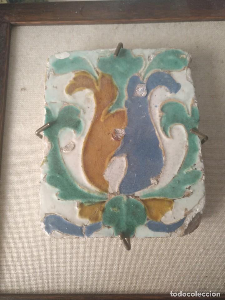 Vintage: Porcelana baldosa 1800  caja c oloron