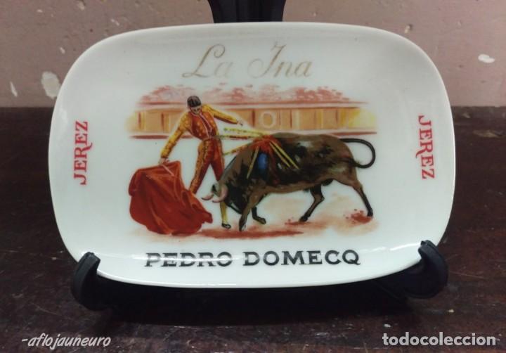 Vintage: PLATO JEREZ LA INA PEDRO DOMECQ PORCELANA . raro