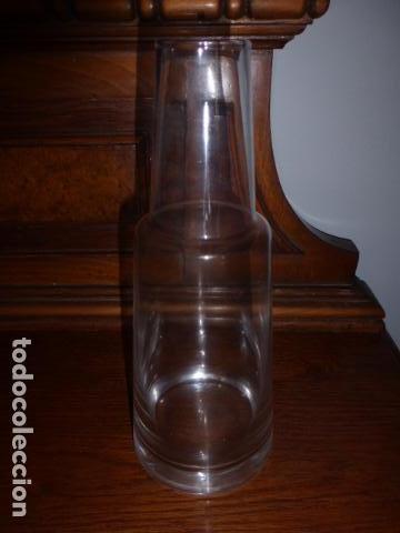 Vintage: JARRON DE CRISTAL LISO CON FORMA DE BOTELLA. - Foto 3