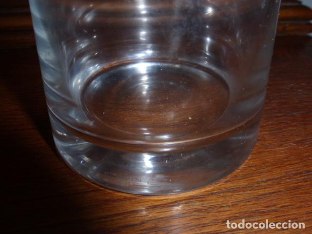 Vintage: JARRON DE CRISTAL LISO CON FORMA DE BOTELLA. - Foto 4