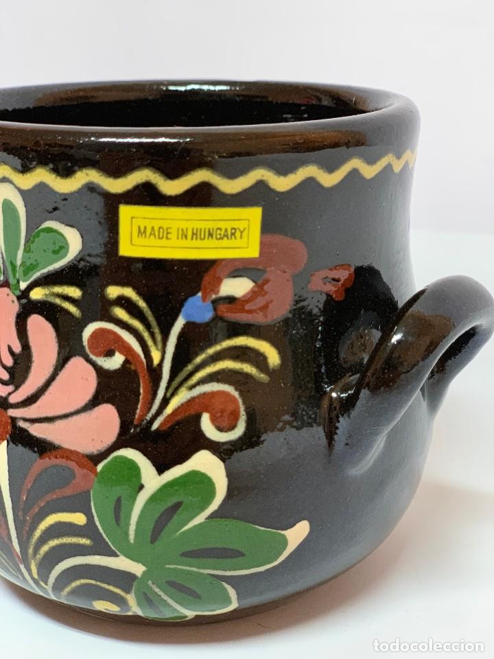 Vintage: MACETA TIESTO PORTAL&Aacute;PICES CER&Aacute;MICA H&Uacute;NGARA A&Ntilde;OS 70 ORIGINAL &iexcl;NUEVA!