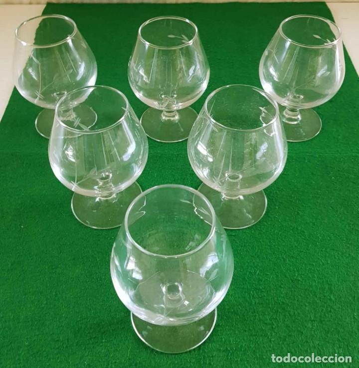 Vintage: 6 COPAS DE COGNAC, nuevas, sin usar - Foto 2