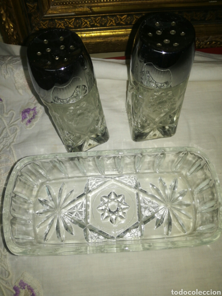 Vintage: Saleros de cristal - Foto 3