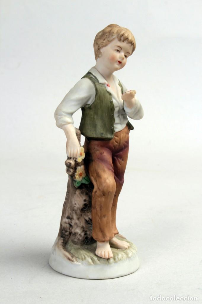 Vintage: Figura ni&ntilde;o cer&aacute;mica