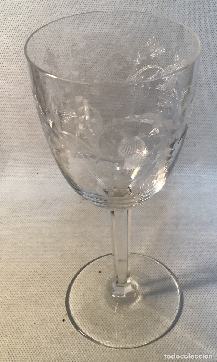 Vintage: COPA DE CRISTAL CORTADO A LA RUEDA - Foto 3