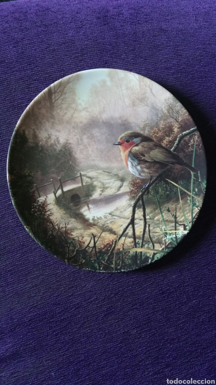 Vintage: Plato de cer&aacute;mica de, Adri&aacute;n C. Rigby, plato No. 5005B , edici&oacute;n limitada.