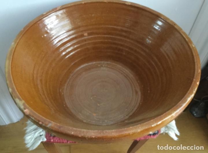 Vintage: ANTIGUO TERRIZO LEBRILLO DE BARRO COCIDO DE LA ZONA DEL MATARRA&Ntilde;A, TERUEL ARAGON PARA MATACIA