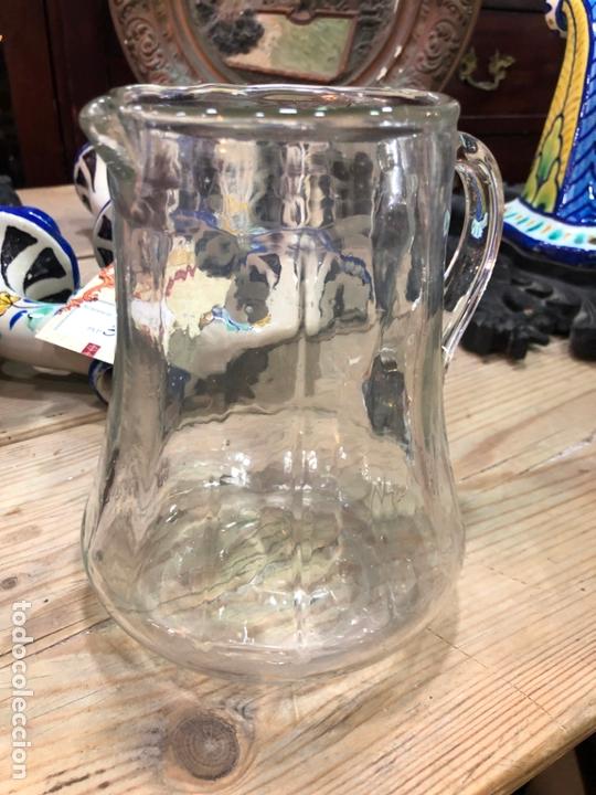 pareja de antiguas jarras de agua cristal talla - Compra venta en  todocoleccion