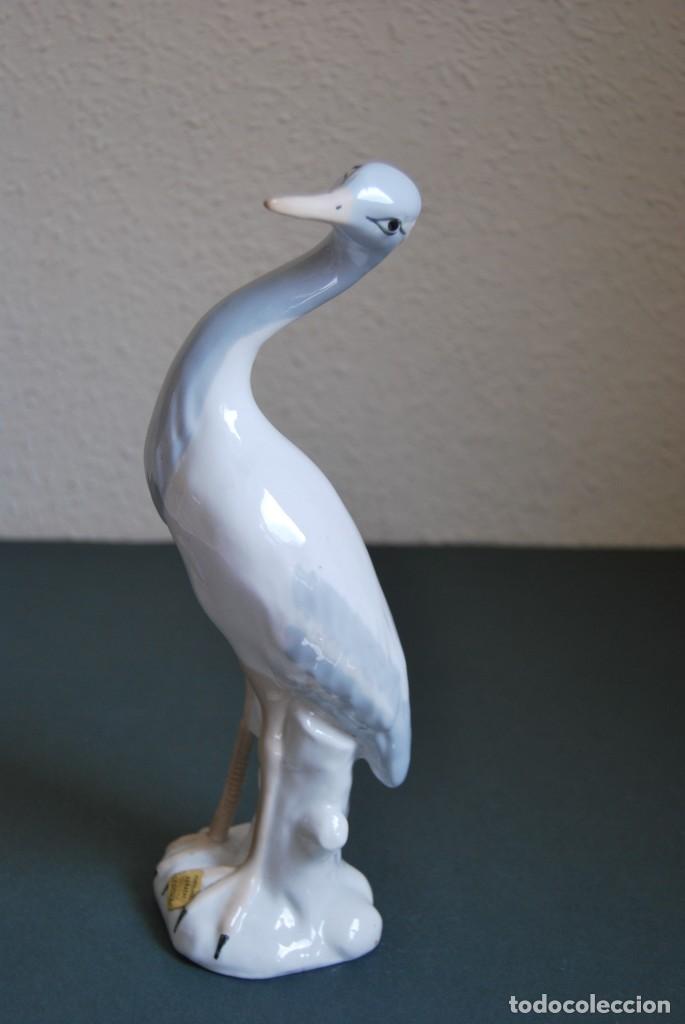 Vintage: GARZA DE PORCELANA - FIGURA - TITO PE&Ntilde;ATAL - TORRECABALLEROS - SEGOVIA - GRULLA - P&Aacute;JARO