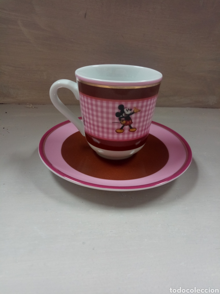 Vintage: Set taza y plato con caja peque&ntilde;o . Mickey mouse, edici&oacute;n limitada.
