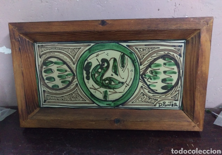 Vintage: Cuadro ceramica DOMINGO PUNTER escucho ofertas