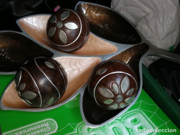 Vintage: CENTRO DE MESA CON BOLAS Y CUENCOS PRECIOSO