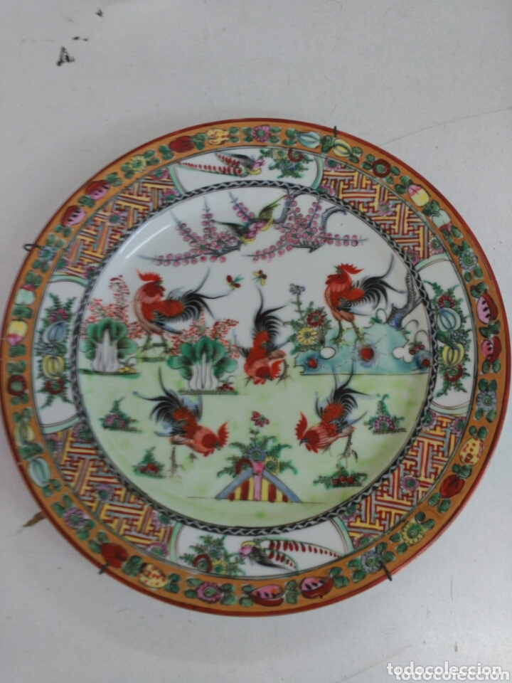 Vintage: Plato de porcelana para colgar