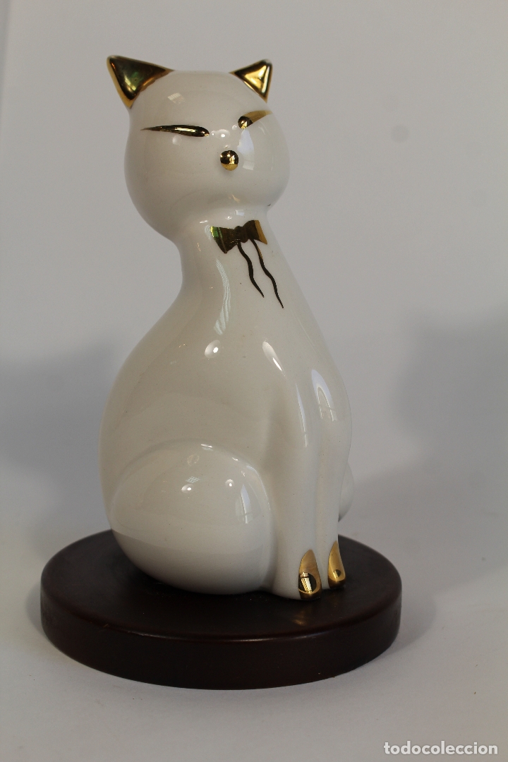 Vintage: gato de ceramica