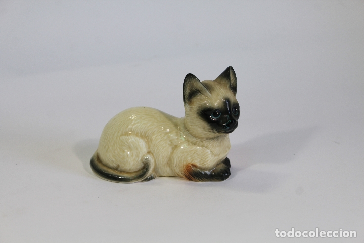 Vintage: gato de porcelana
