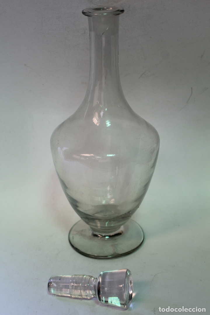 Vintage: botella licorera de cristal - Foto 2