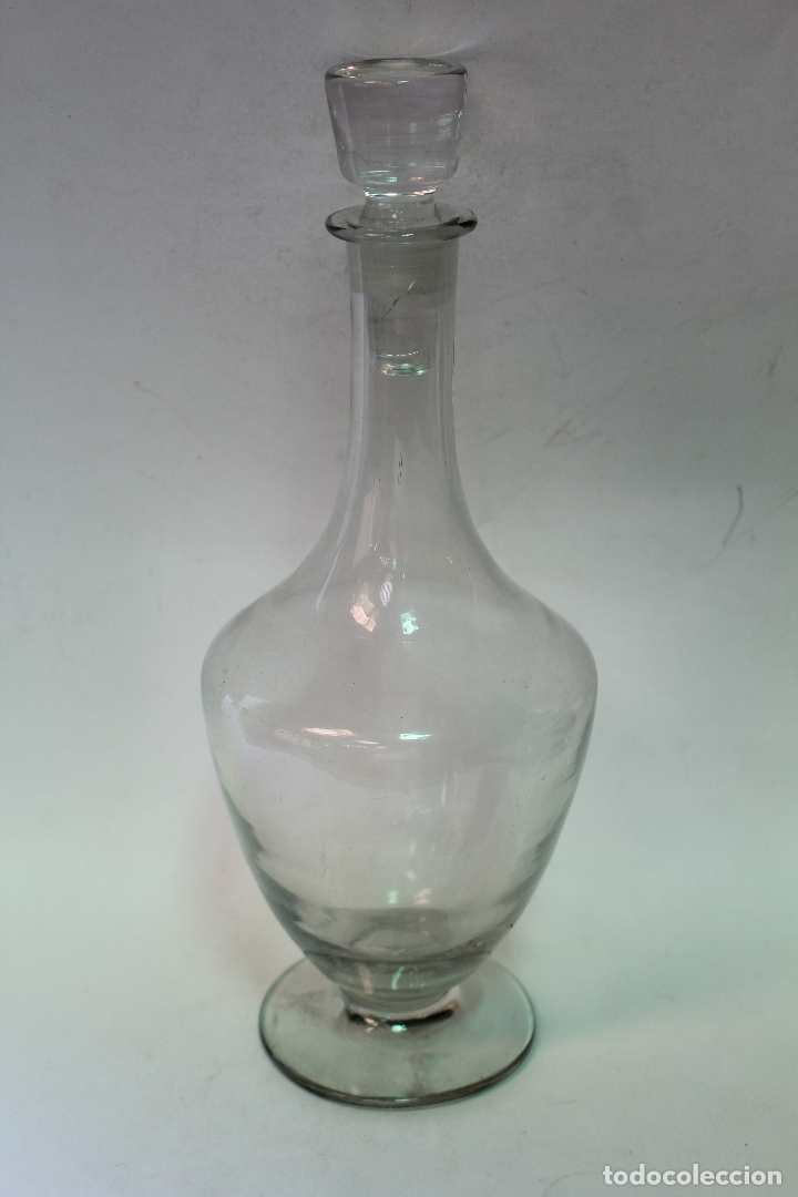 Vintage: botella licorera de cristal - Foto 3