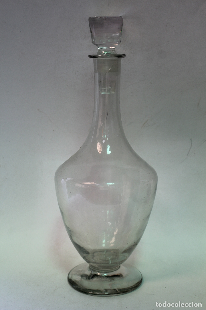 Vintage: botella licorera de cristal - Foto 1