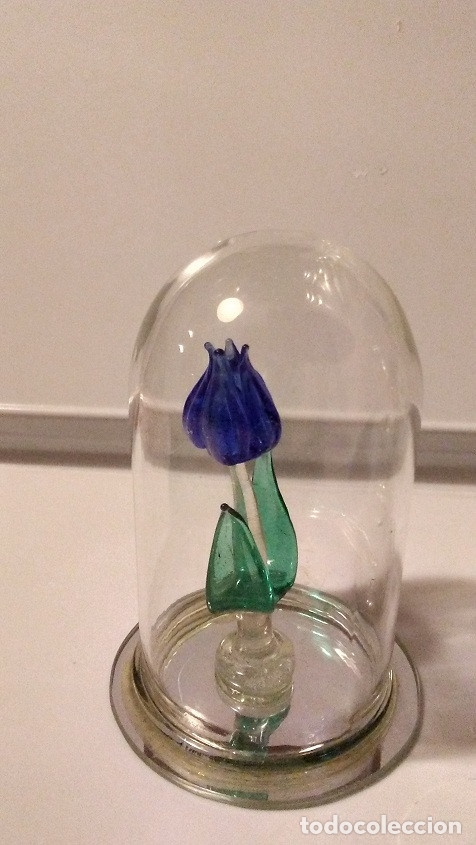 Vintage: 2 FLORES DE CRISTAL - Foto 2