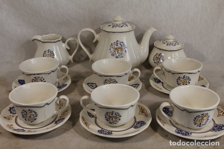 Vintage: juego de desayuno loza nazar&iacute; - la general - caja granada