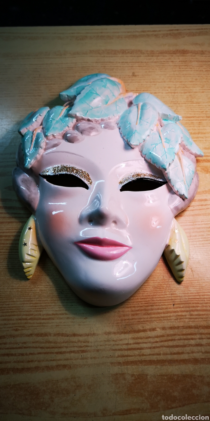 Vintage: Mascara de carnaval para colgar - Foto 1