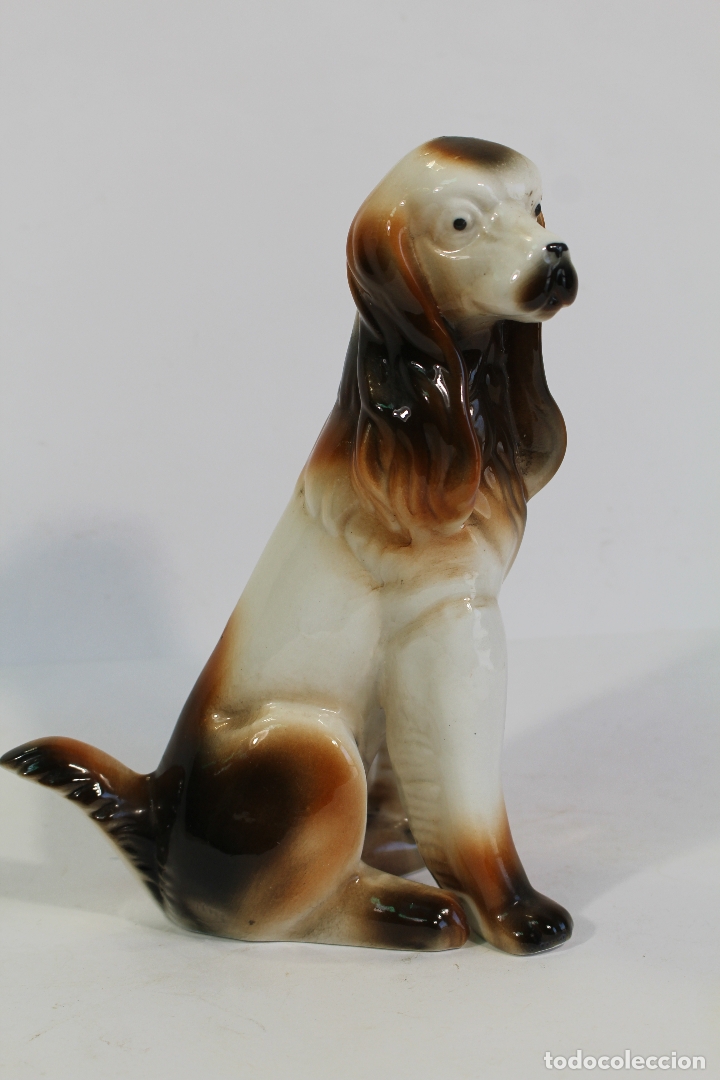 Vintage: perro cocker en ceramica - Foto 1