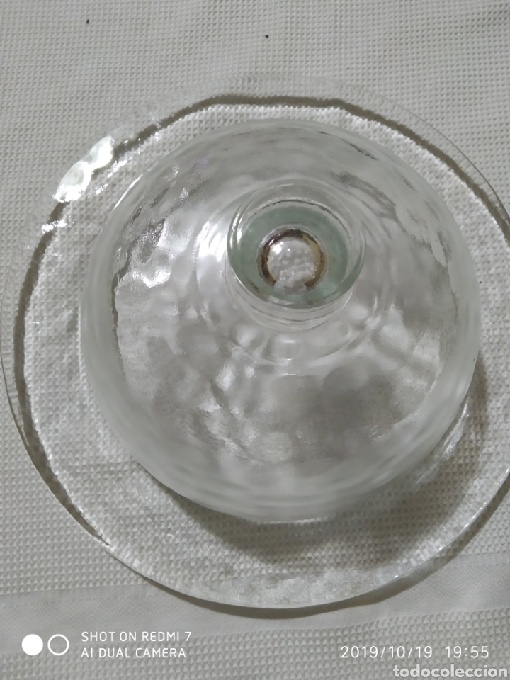 Vintage: Quesera de cristal - Foto 1