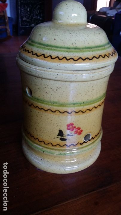 Vintage: tarro, ajero,...decoracion, pintado a mano, cer&aacute;mica
