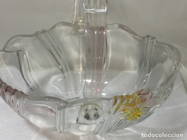 Vintage: Cesta centro en Cristal Ref100 - Foto 2