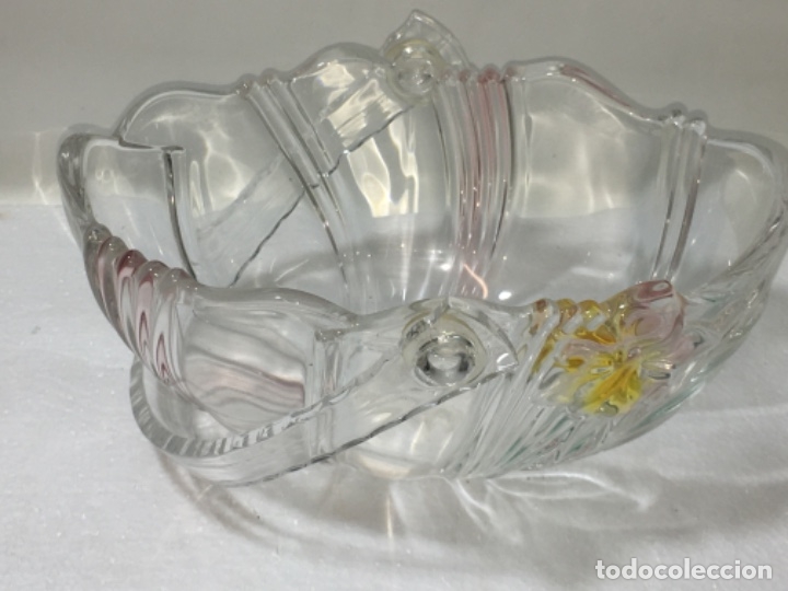 Vintage: Cesta centro en Cristal Ref100 - Foto 3